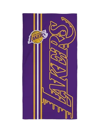 Serviette Violette/Jaune Garçon Sport Zone Lakers 1