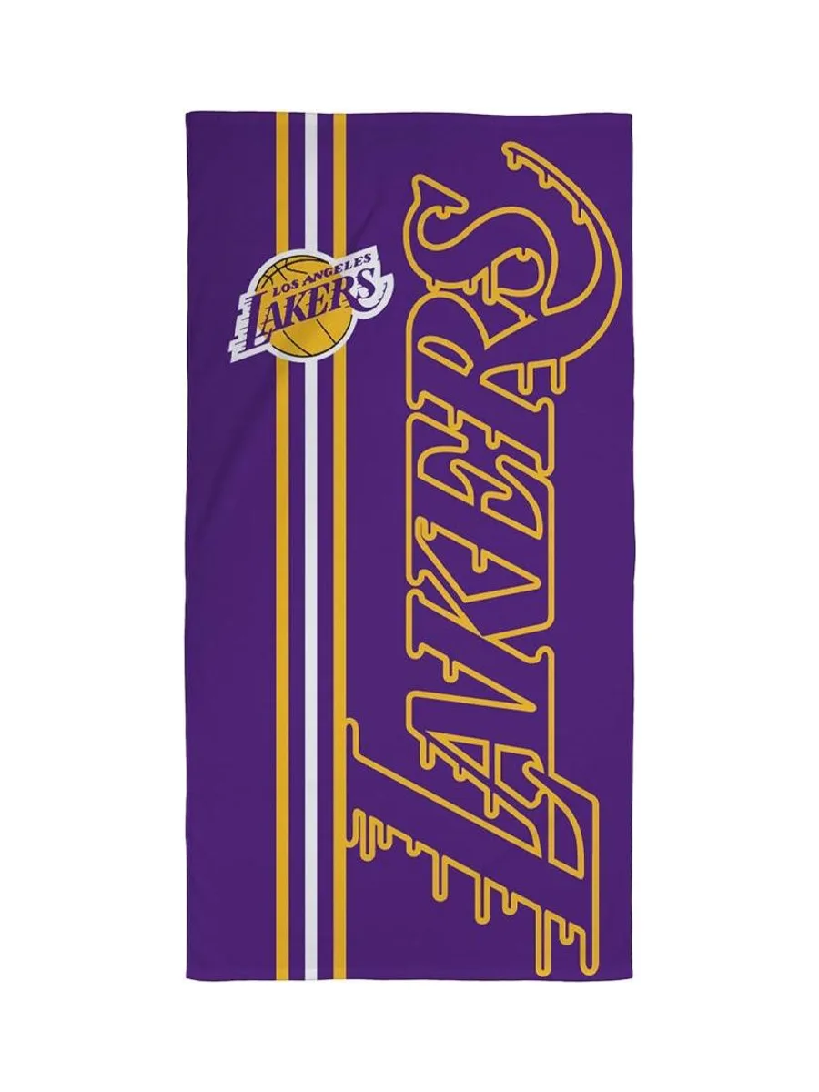 Serviette Violette/Jaune Garçon Sport Zone Lakers 2