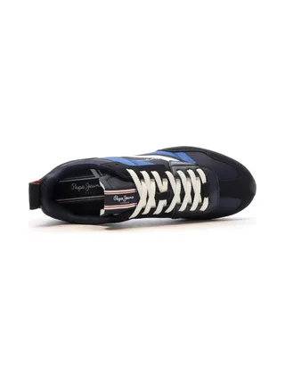 Baskets Marine/Noir Homme Pepe Jeans Foster 4