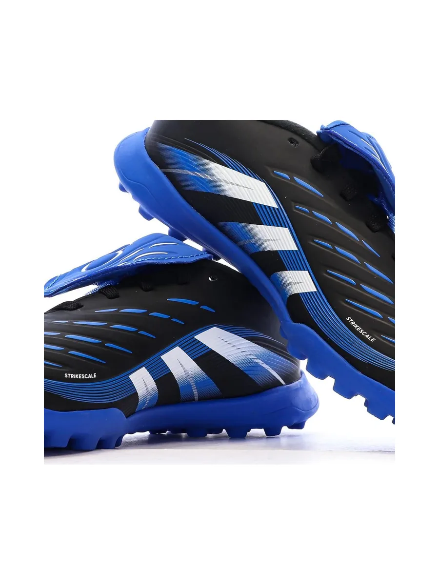 Chaussures de Foot Noir/Bleu Junior Adidas Predator League FT 8