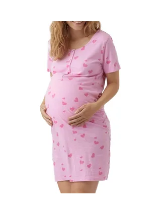 Chemise de nuit Rose Femme Mamalicious Lia Love 1
