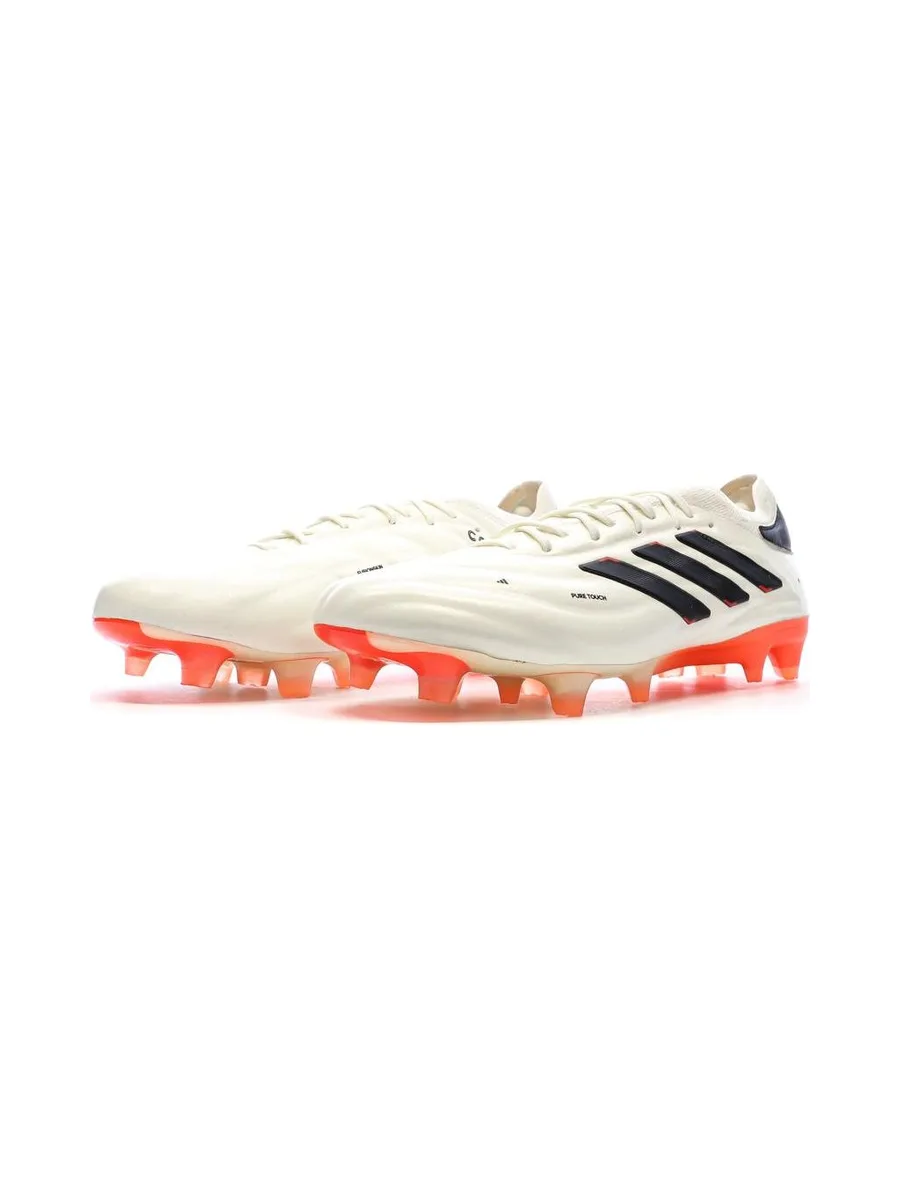 Chaussures de Foot Ecru/Orange Homme Adidas Copa Pure 2 Elite KT FG 7
