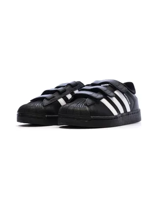 Baskets Noires Garçon Adidas Superstar 6