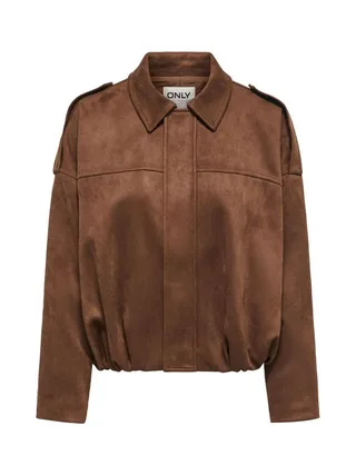 Veste en Suédine Marron Femme Only Amber 3
