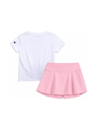 Ensemble Blanc/Rose Fille Champion C414ST919 2
