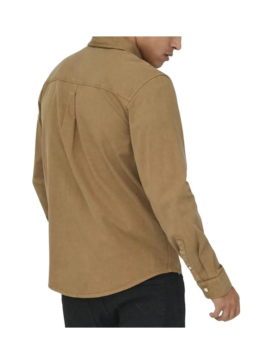 Chemise Marron Homme Only & Sons Sotto 3