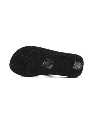 Tongs Noir/Orange Garçon Quiksilver Java Quik 2