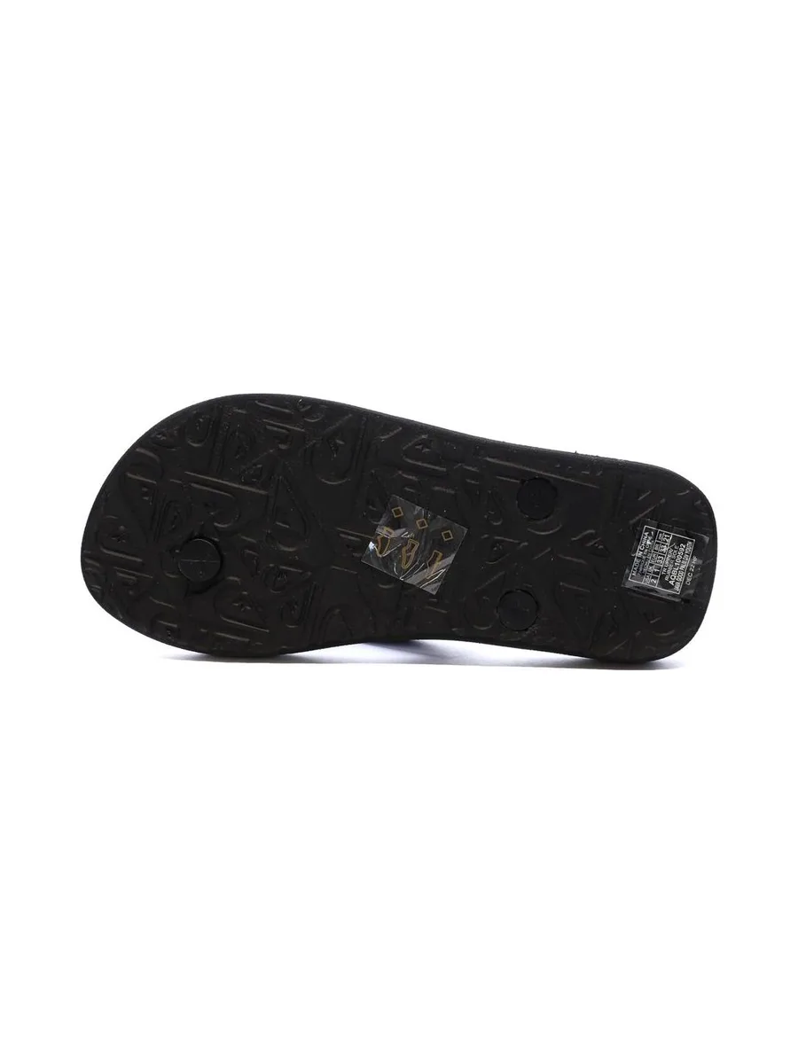 Tongs Noir/Orange Garçon Quiksilver Java Quik 3