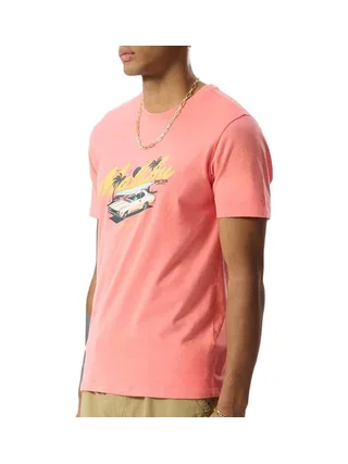T-Shirt Rose Homme Teddy Smith Malibu 2