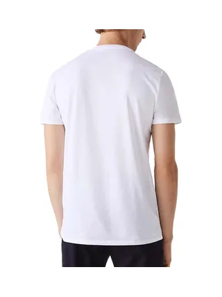 T-shirt Blanc Homme Lacoste TH6710001 2