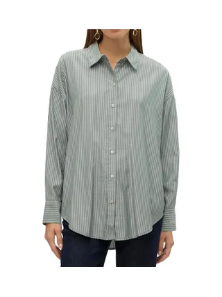 Chemise Kaki/Blanche Femme Vero Moda Nora 1