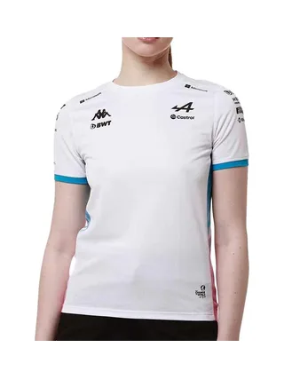 Maillots de Sport Blanc Femme Kappa Adoliw Alpine F1 1