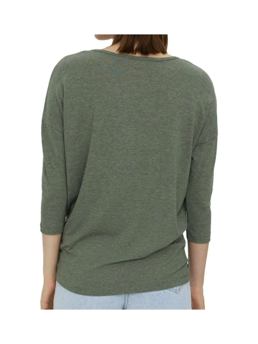 T-Shirt Vert Femme Vero Moda Carla 3