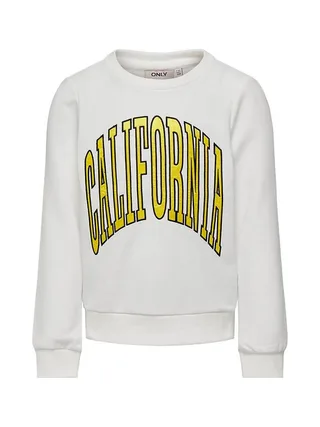 Sweat Blanc Fille Kids ONLY Kogbrie 1