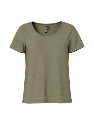 T-Shirt Kaki Femme Pieces Sophie 1