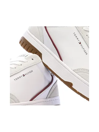 Baskets Blanches/Marine Homme Tommy Hilfiger Core Leath 7