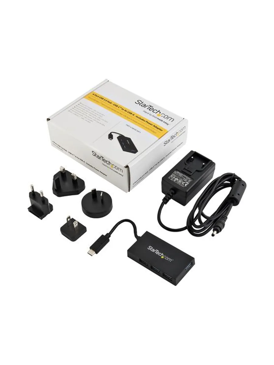 Hub USB C 4 Port - C to A - Power Adapt 6