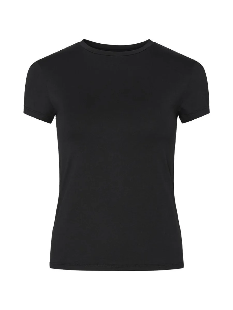 T-Shirt Noir Femme Pieces Fylla 2