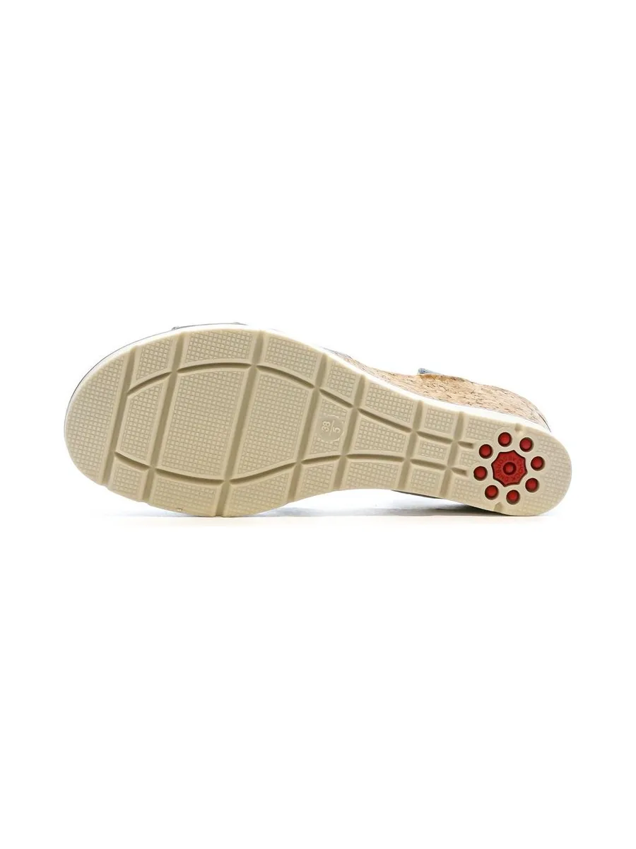 Sandales compensées Bleu Femme Relife Jinkat 6