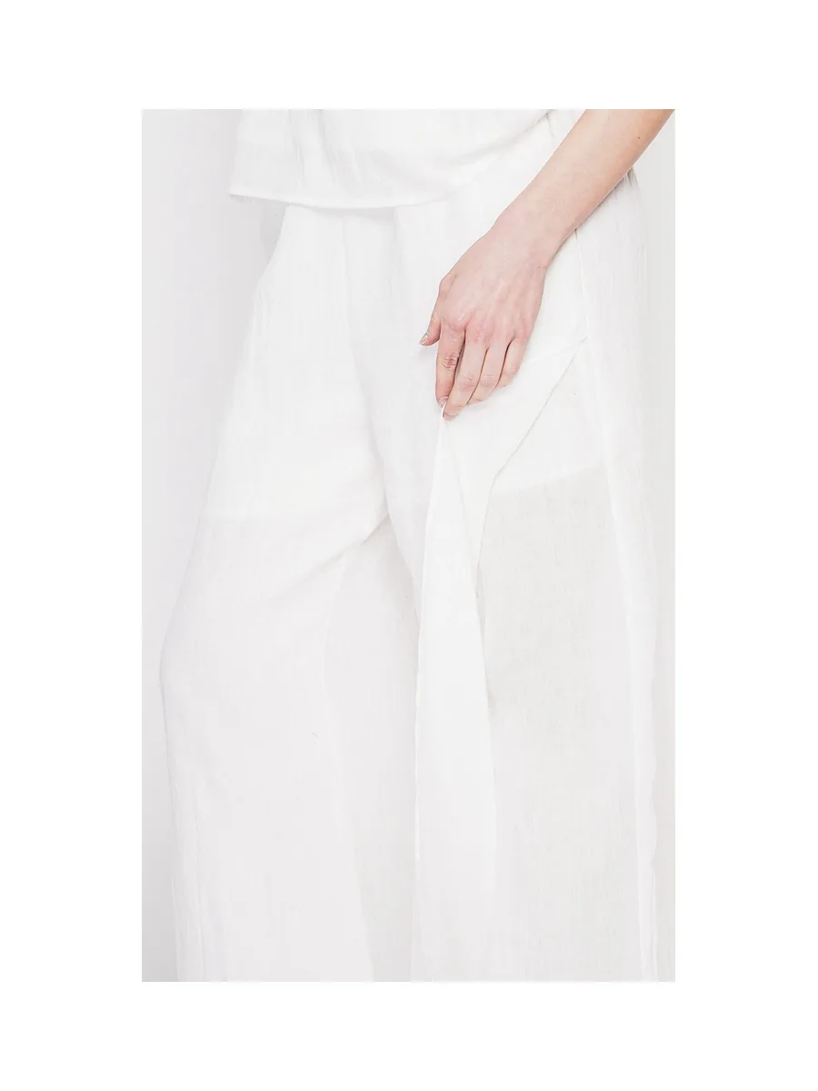 Pantalon taille haute style portefeuille 2
