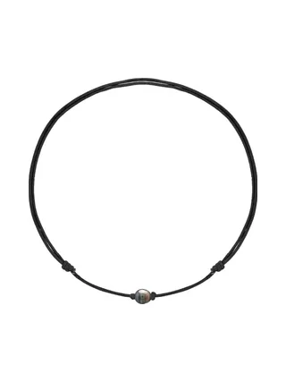 Collier Véritable Perle de Tahiti Cerclée 10-11 mm — 50 cm — Homme 1