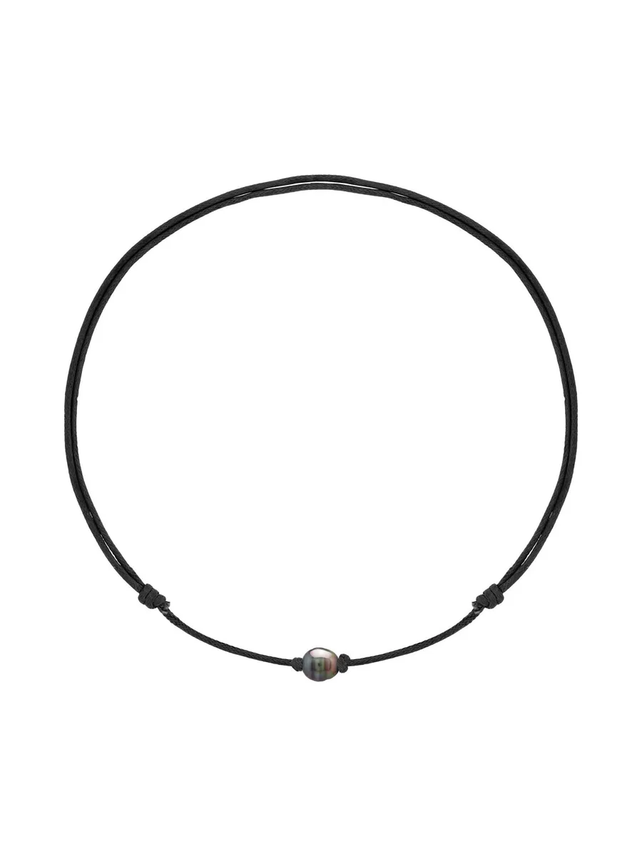 Collier Véritable Perle de Tahiti Cerclée 10-11 mm — 50 cm — Homme 1