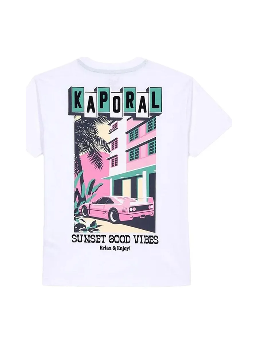 T-Shirt Blanc Garçon Kaporal Ostyn 3