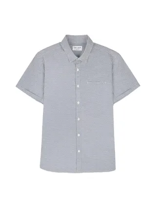 Chemise Bleu à Motifs Homme Teddy Smith Cut 10711556D 2