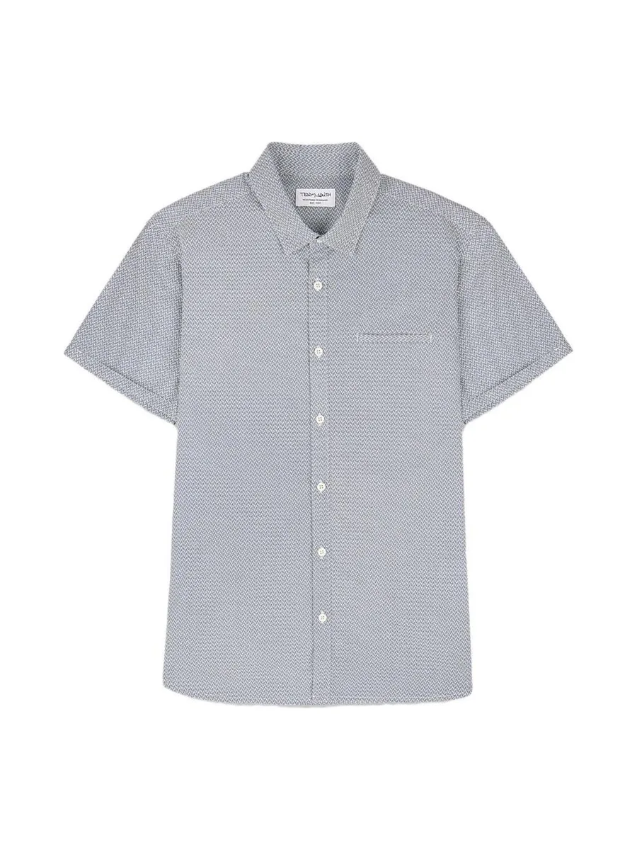Chemise Bleu à Motifs Homme Teddy Smith Cut 10711556D 3