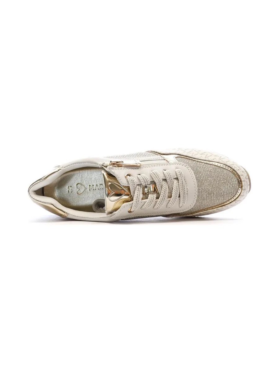 Baskets Doré Femme Marco Tozzi Cream Comb 5