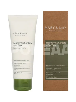 Mary & May Houttuynia Cordata +Tea Tree Cleansing Foam 150ml 1