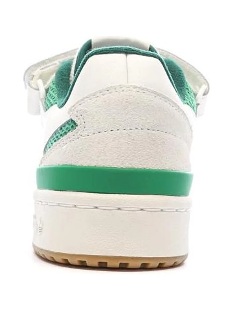 Baskets Blanches/Vertes Homme Adidas Forum 4