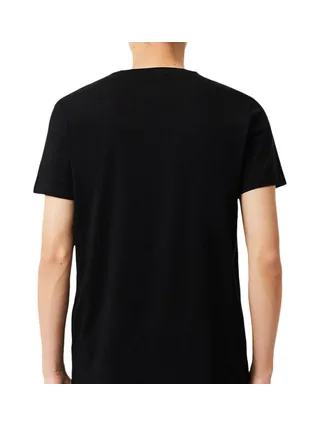T-shirt Noir Homme Lacoste TH6710001 2