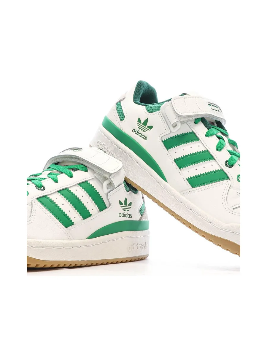 Baskets Blanches/Vertes Homme Adidas Forum 8