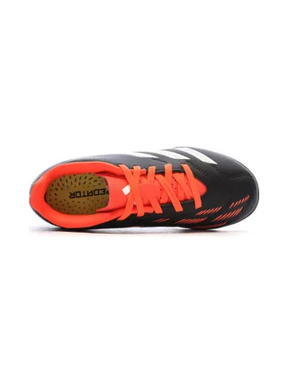 Chaussures de Foot Noir/Orange Junior Adidas Predator Club TF 4