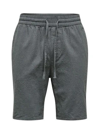 Short Gris Homme ONLY & SONS Cot Lin 1