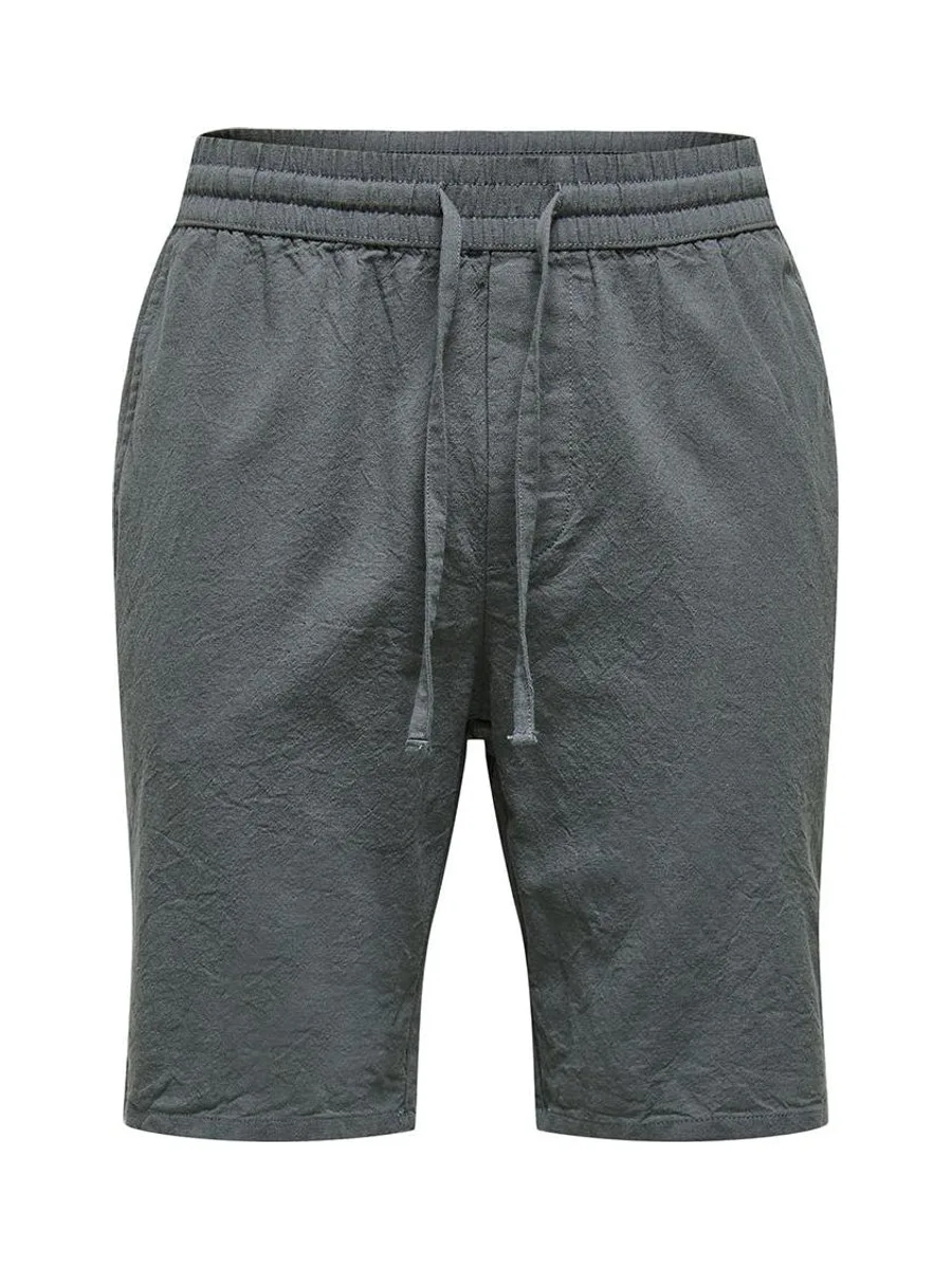 Short Gris Homme ONLY & SONS Cot Lin 1