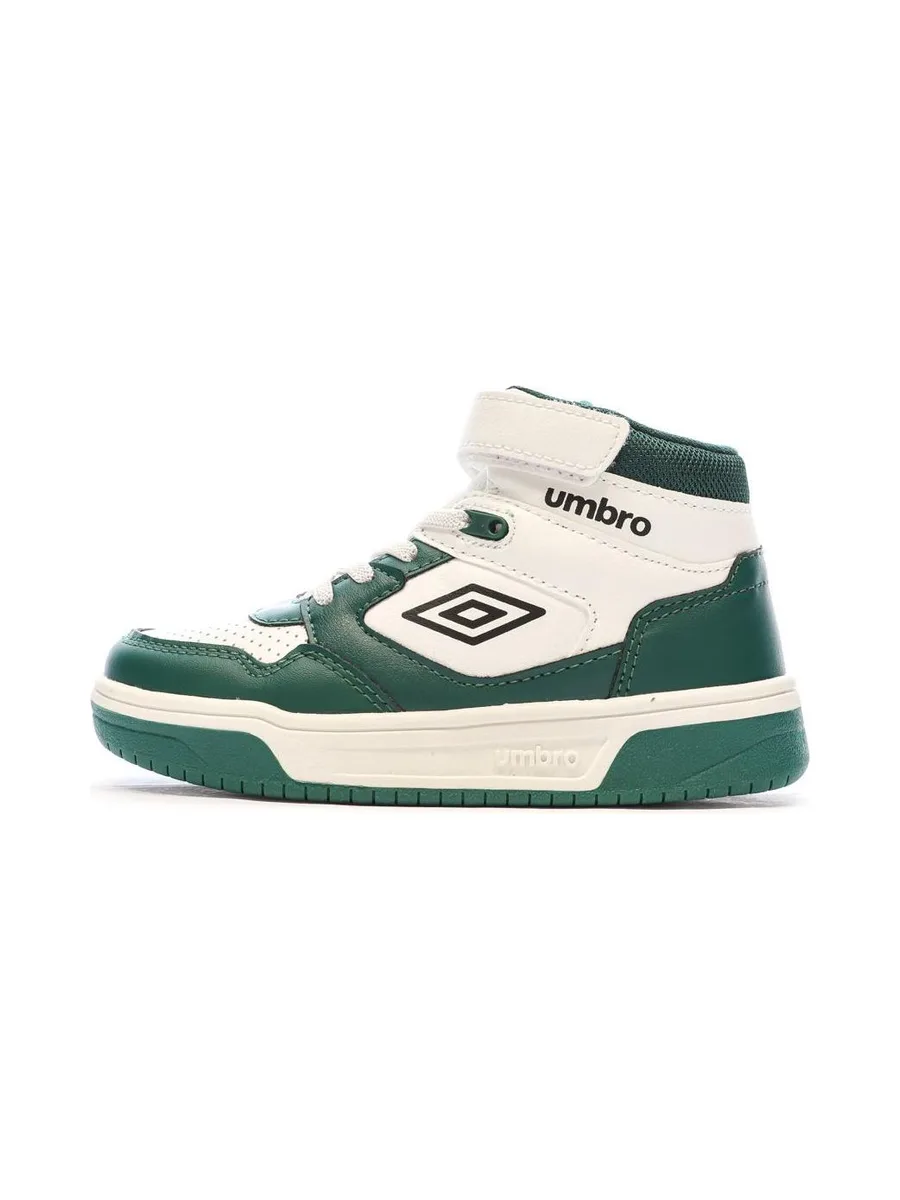Baskets Vertes/Blanches Garçon Rouge Umbro Olly Vlc 1