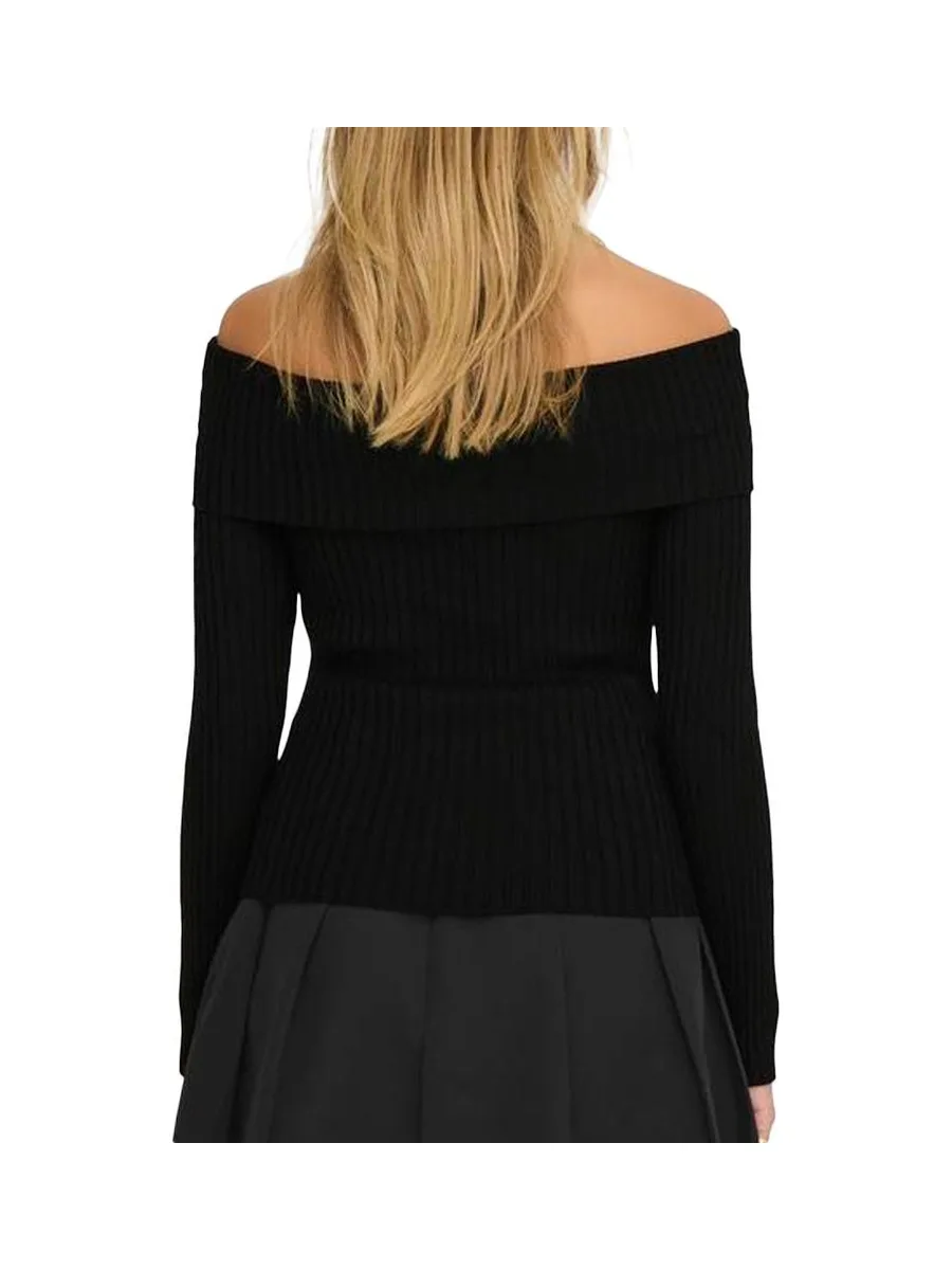 Pull en Maille Noir Femme JDY Shoulder 2