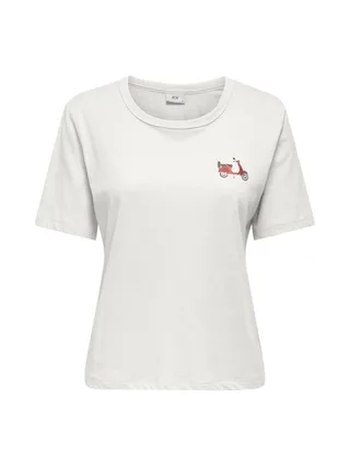 T-shirt Blanc Femme JDY May 1
