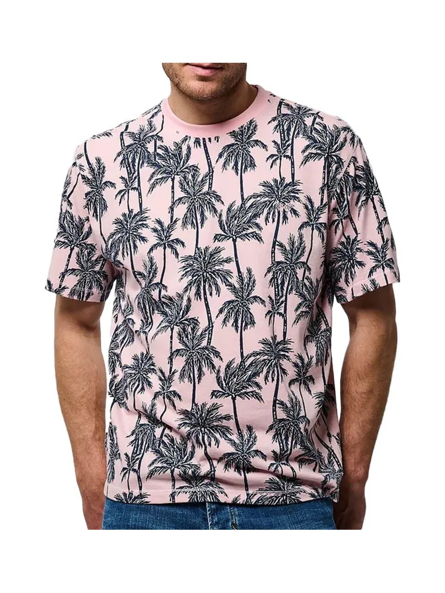 T-shirt Rose/Marine Homme Kaporal TOGO25EM11 2