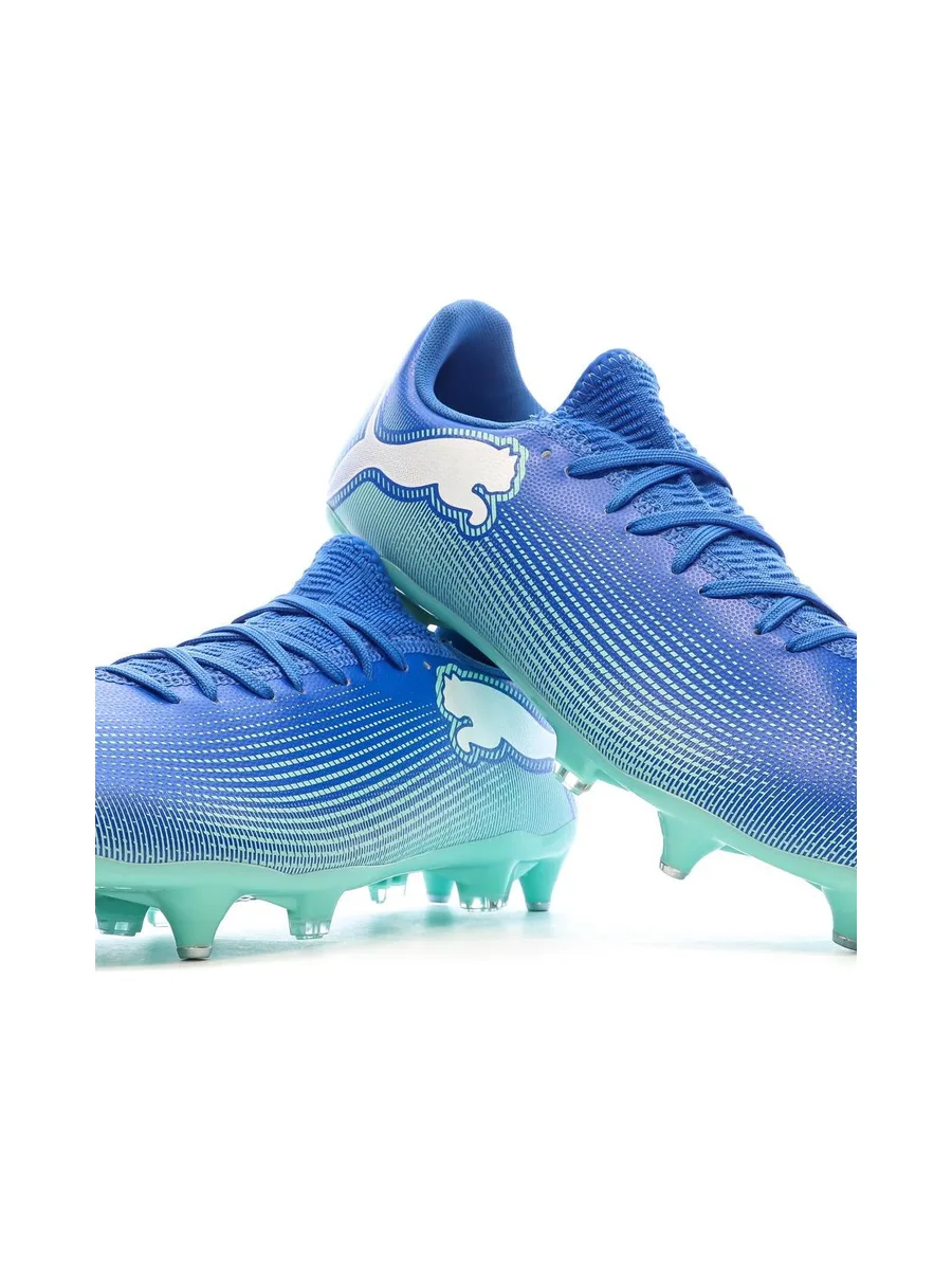 Chaussures de Foot Bleues Homme Puma Future 7 Play MxSG 8