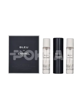 Chanel Bleu De Chanel Pour Homme Giftset 60ml - Edt Spray 20ml/2x Edt Spray Refill 20ml - Travel Sprays 1