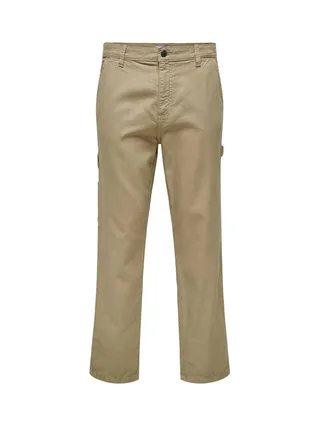 Pantalon Cargo Beige Homme Only & Sons Sedge Carpenter Straight 3