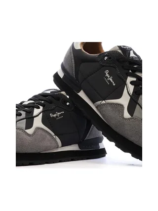 Baskets Noires/Grises Homme Pepe jeans Brit Prints 7