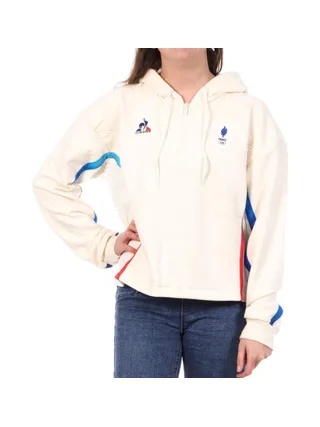 Sweat Écru Femme Le Coq Sportif Efro 1