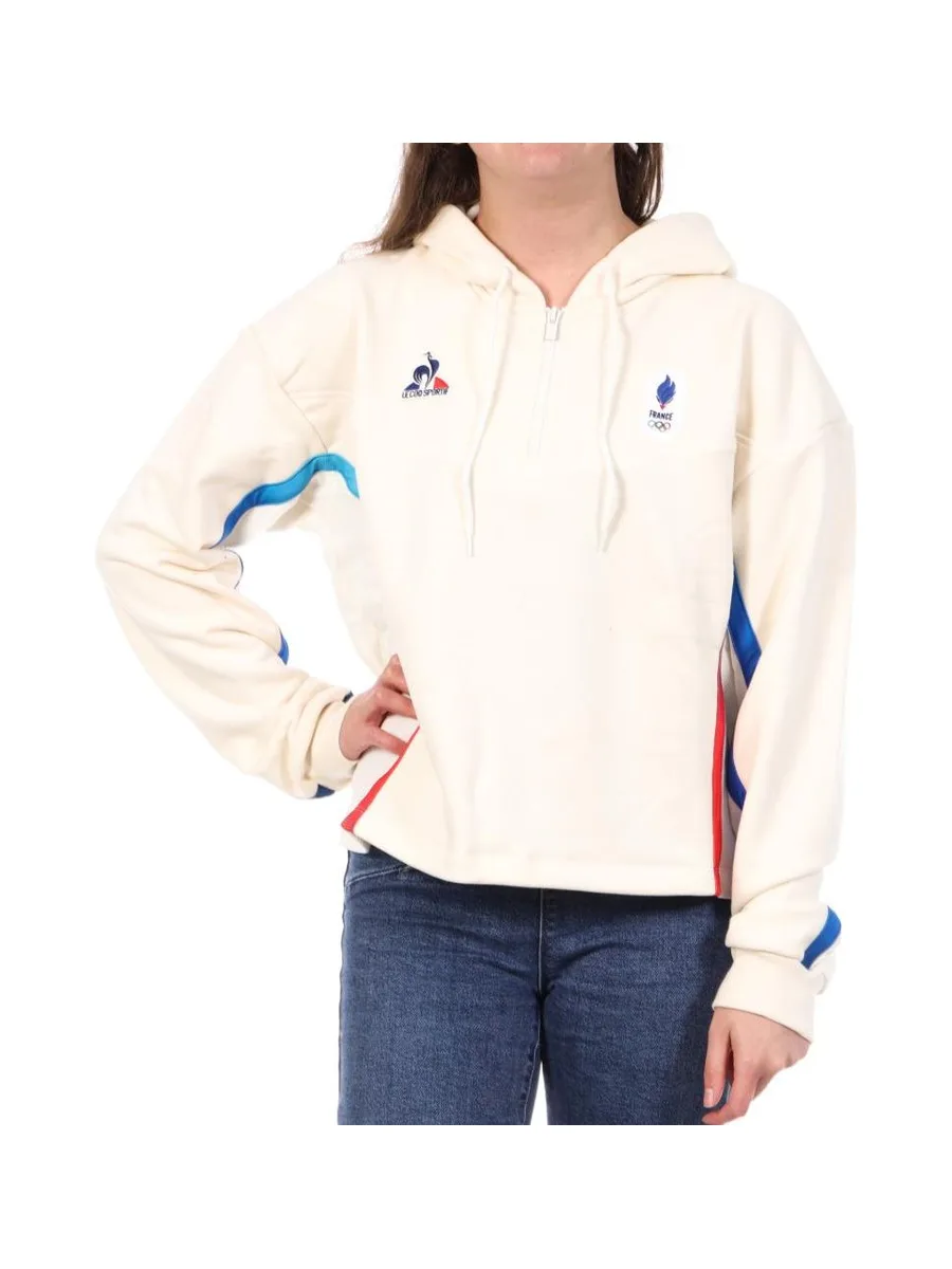 Sweat Écru Femme Le Coq Sportif Efro 2