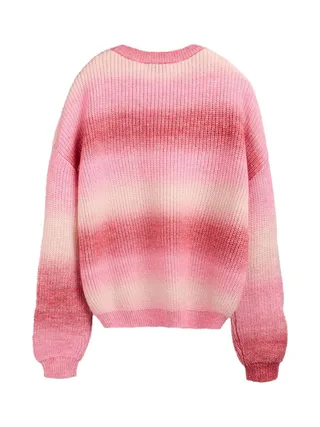 Pull Rose Femme Teddy Smith Stripy 2