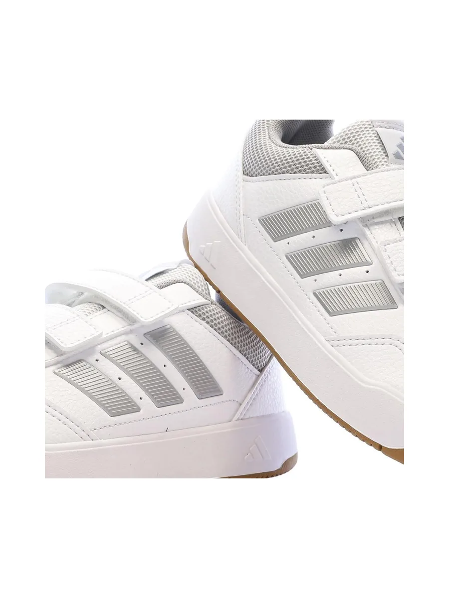 Baskets Blanc/Gris Enfant Adidas Tensaur KJ9771 8