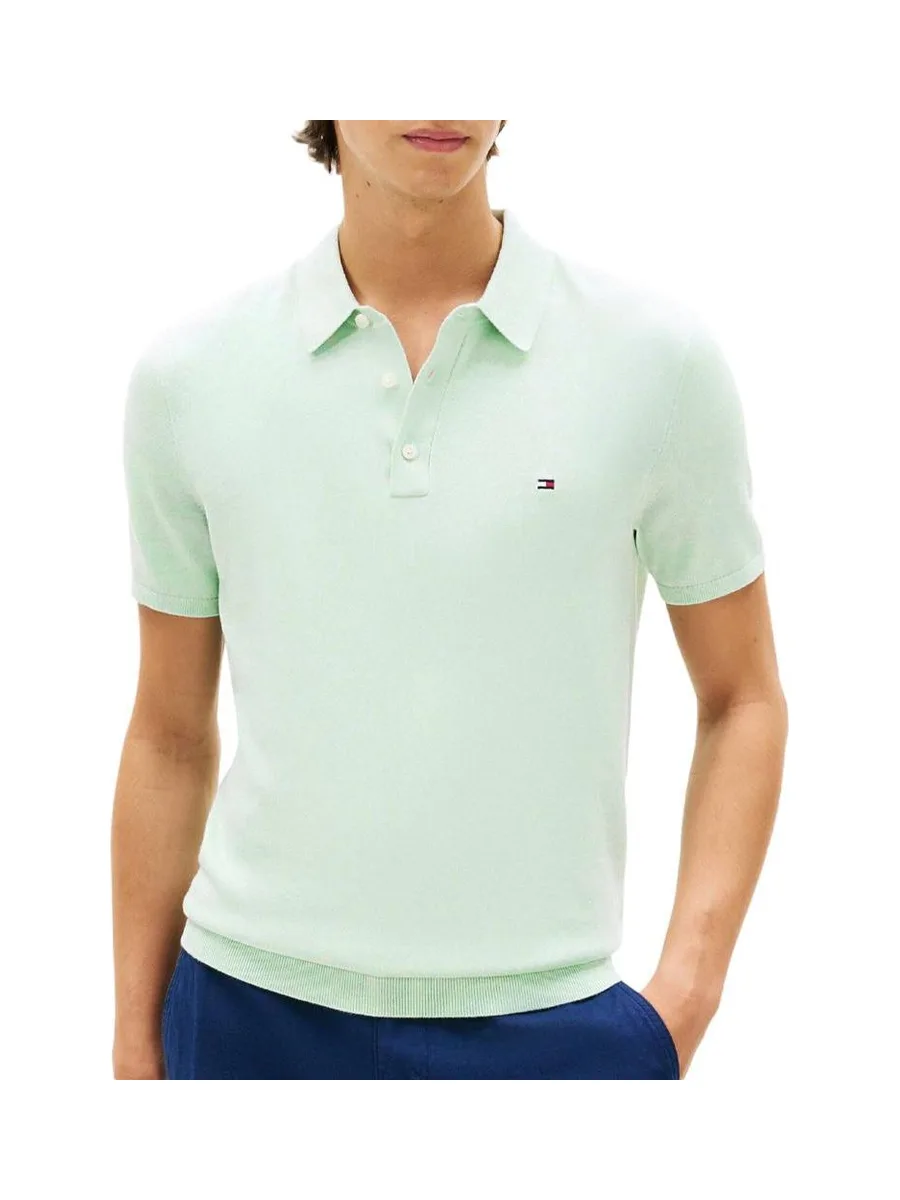 Polo Vert Homme Tommy Hilfiger Essential Cotton 2